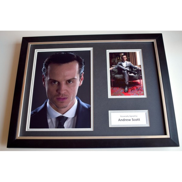 Andrew Scott SIGNED FRAMED Photo Autograph 16x12 display TV Sherlock AFTAL Memorabilia & COA