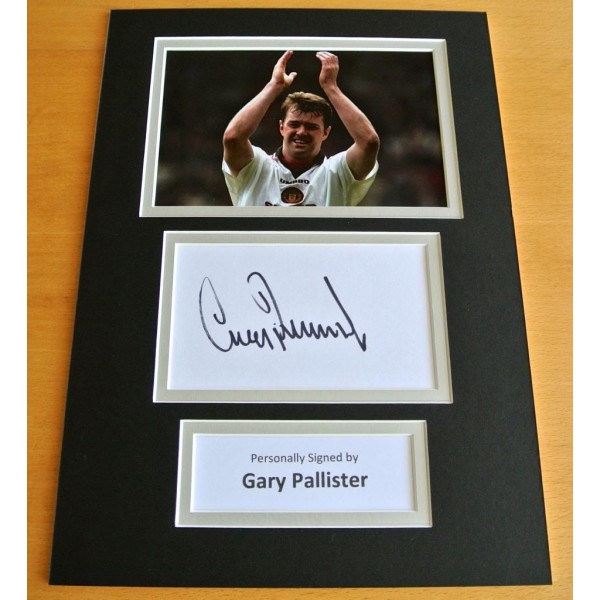 GARY PALLISTER HAND SIGNED AUTOGRAPH A4 PHOTO DISPLAY MAN UNITED GIFT & COA PERFECT GIFT