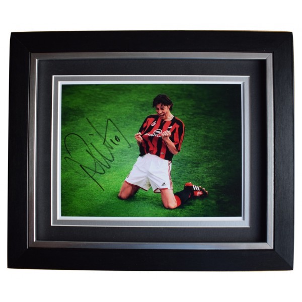 Rui Costa SIGNED 10x8 FRAMED Photo Autograph Display A.C. Milan Football AFTAL  COA Memorabilia PERFECT GIFT