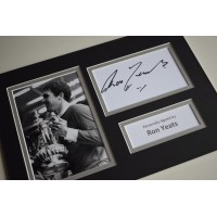 Ron Yeats Signed Autograph A4 photo mount display Liverpool Football AFTAL COA AFTAL MEMORABILIA