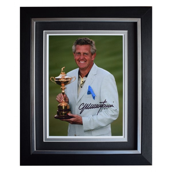 Colin Montgomerie SIGNED 10x8 FRAMED Photo Autograph Display Golf Sport  AFTAL  COA Memorabilia PERFECT GIFT