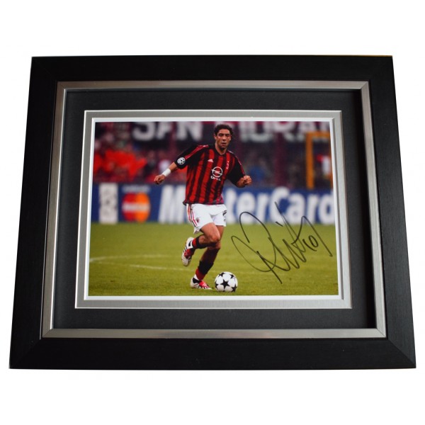 Rui Costa SIGNED 10x8 FRAMED Photo Autograph Display A.C. Milan Football   AFTAL  COA Memorabilia PERFECT GIFT
