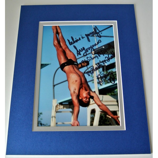 Greg Louganis Signed Autograph 10x8 photo display Olympic Platform Diver & COA Perfect Gift