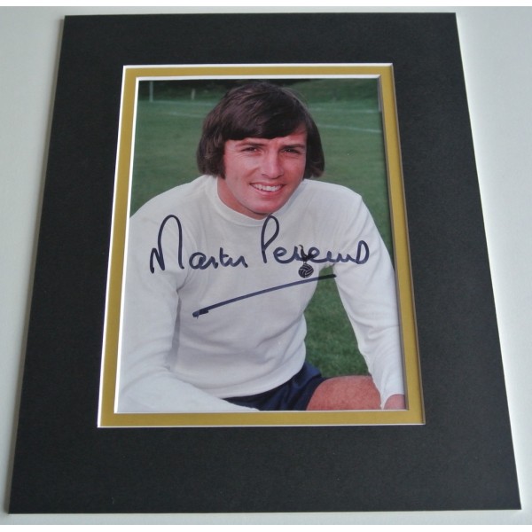 Martin Peters Signed Autograph 10x8 photo display Tottenham Hotspur COA & AFTAL Memorabilia PERFECT GIFT 