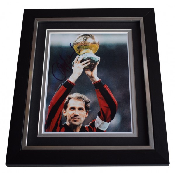 Franco Baresi SIGNED 10x8 FRAMED Photo Autograph Display A.C. Milan Football AFTAL  COA Memorabilia PERFECT GIFT