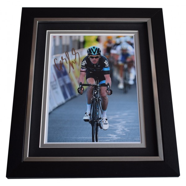 Geraint Thomas SIGNED 10x8 FRAMED Photo Autograph Display Cycling Sport AFTAL  COA Memorabilia PERFECT GIFT