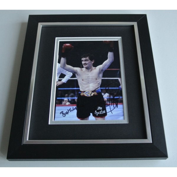 Barry McGuigan SIGNED 10X8 FRAMED Photo Autograph Display Boxing AFTAL & COA Memorabilia PERFECT GIFT 