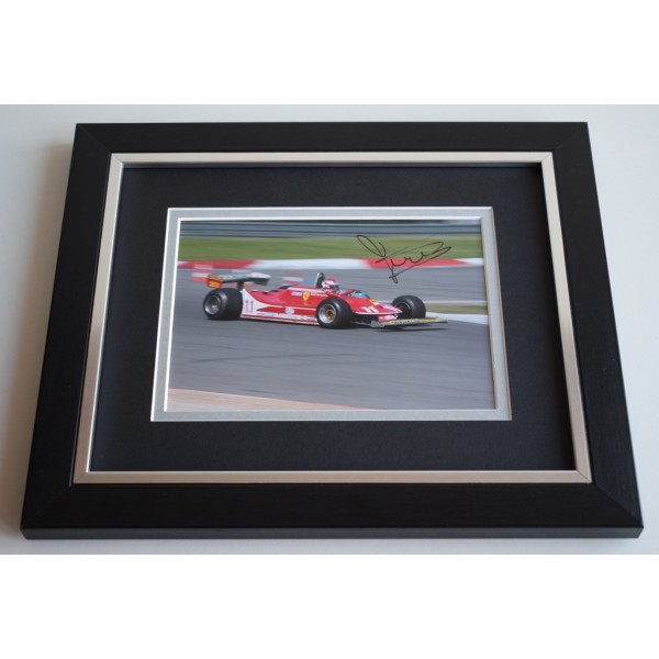 Jody Scheckter SIGNED 10X8 FRAMED Photo Autograph Formula 1 Sport Display AFTAL & COA Memorabilia 
