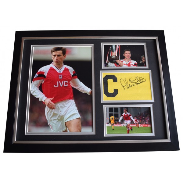 Alan Smith SIGNED FRAMED Armband & Photo Autograph 16x12 Display Arsenal AFTAL  COA Memorabilia PERFECT GIFT