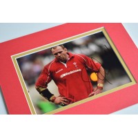 Scott Quinnell Signed Autograph 10x8 photo display Wales Rugby Union AFTAL & COA Memorabilia 