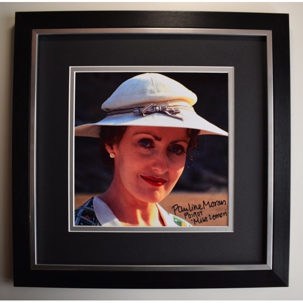 Pauline Moran SIGNED Framed LARGE Square Photo Autograph display Poirot  AFTAL &  COA Memorabilia PERFECT GIFT
