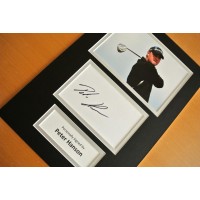 PETER HANSON HAND SIGNED AUTOGRAPH A4 PHOTO DISPLAY GOLF CHAMPION GIFT & COA PERFECT GIFT
