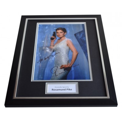 Rosamund Pike SIGNED FRAMED Photo Autograph 16x12 display James Bond Film  AFTAL & COA Memorabilia PERFECT GIFT