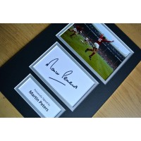 MARTIN PETERS HAND SIGNED AUTOGRAPH A4 PHOTO DISPLAY ENGLAND WORLD CUP GIFT COA