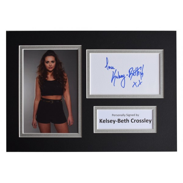 Kelsey-Beth Crossley Signed Autograph A4 photo display The Voice UK  AFTAL  COA Memorabilia PERFECT GIFT