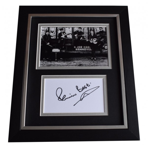 Pete Best SIGNED 10x8 FRAMED Photo Mount Autograph Display Beatles Music AFTAL  COA Memorabilia PERFECT GIFT