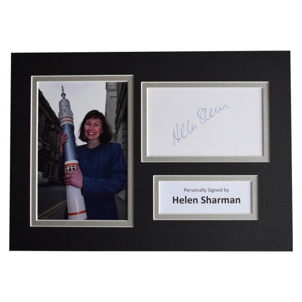 Helen Sharman Signed Autograph A4 photo display MIR Space Station  AFTAL  COA Memorabilia PERFECT GIFT