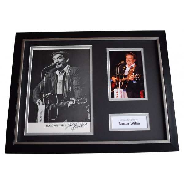 Boxcar Willie SIGNED FRAMED Photo Autograph 16x12 display Country Music  AFTAL  COA Memorabilia PERFECT GIFT