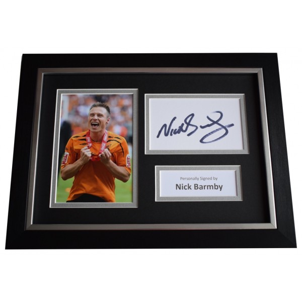 Nick Barmby Signed A4 FRAMED photo Autograph display Hull City Football AFTAL &  COA Memorabilia PERFECT GIFT