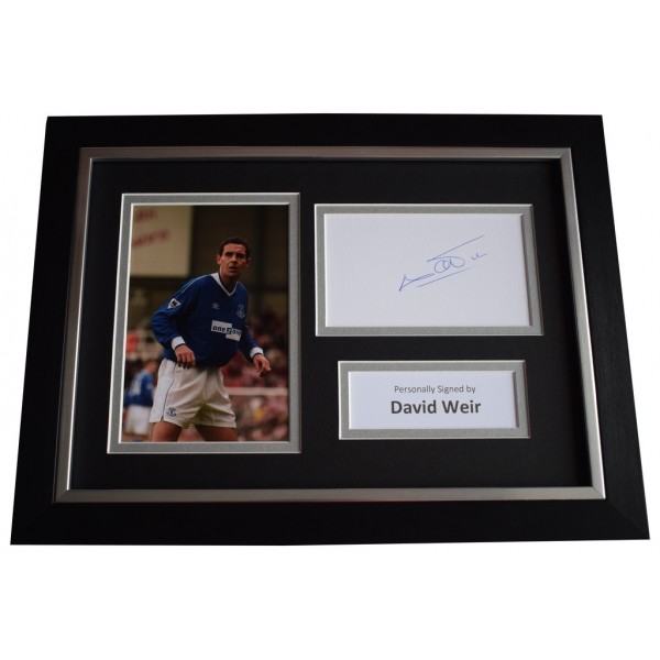 David Weir Signed A4 FRAMED photo Autograph display Everton Football  AFTAL &  COA Memorabilia PERFECT GIFT