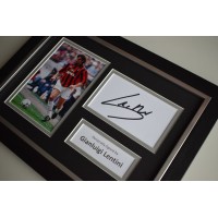 Gianluigi Lentini Signed A4 FRAMED photo Autograph display AC Milan Football  AFTAL &  COA Memorabilia PERFECT GIFT