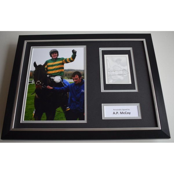 Tony AP McCoy SIGNED FRAMED Photo Autograph 16x12 display Horse Racing  AFTAL & COA Memorabilia PERFECT GIFT