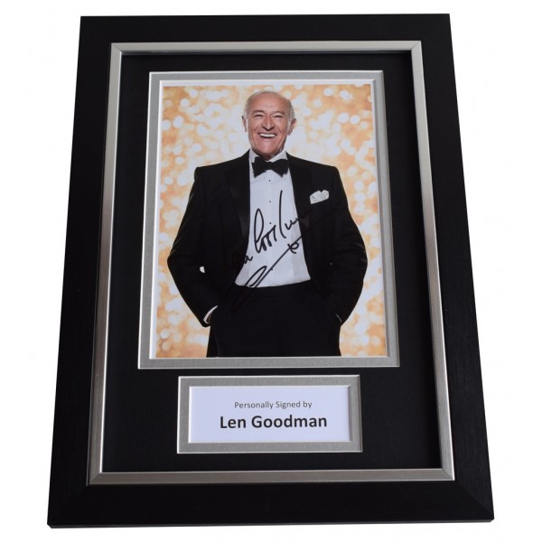 Len Goodman Signed A4 FRAMED Autograph Photo Display Strictly Come Dancing    AFTAL  COA Memorabilia PERFECT GIFT
