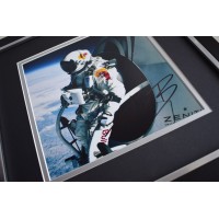 Felix Baumgartner SIGNED Framed LARGE Square Photo Autograph display Space AFTAL &  COA Memorabilia PERFECT GIFT