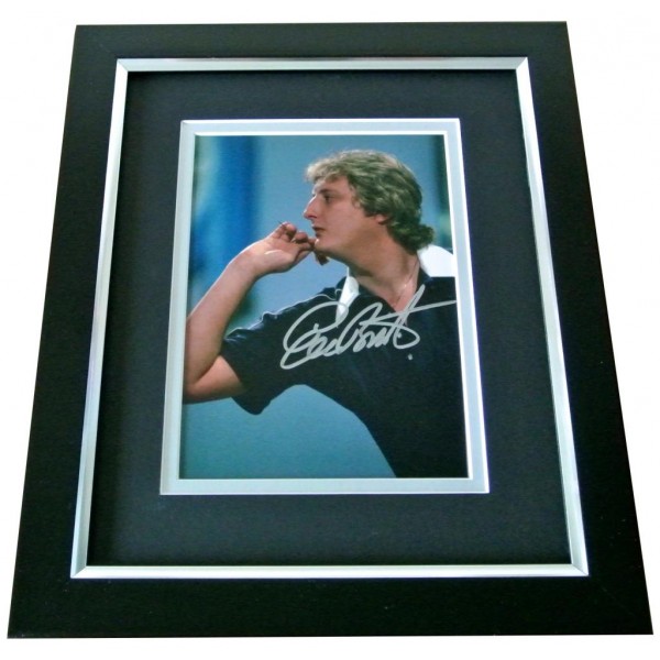 Eric Bristow Signed 10x8 FRAMED Photo Autograph Display Darts Signing PROOF COA PERFECT GIFT