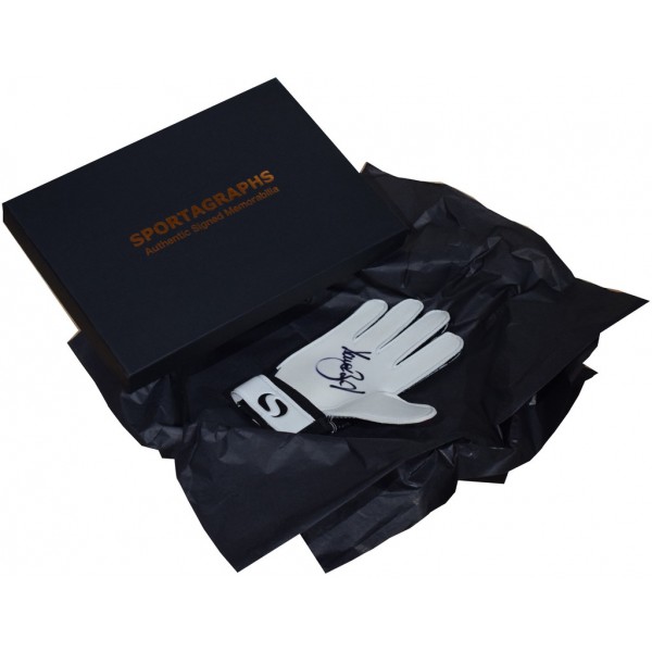 Dave Beasant SIGNED Goalkeeper Glove Autograph Gift Box Wimbledon PROOF  AFTAL &  COA Memorabilia PERFECT GIFT