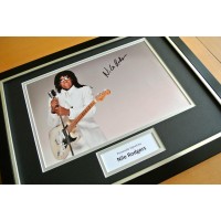 NILE RODGERS SIGNED & FRAMED AUTOGRAPH PHOTO DISPLAY CHIC LE FREAK POP/ROCK  COA     PERFECT GIFT 