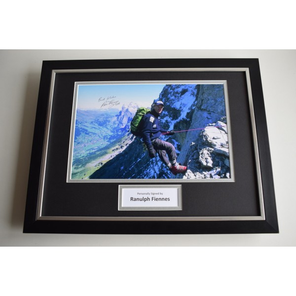 Ranulph Fiennes SIGNED FRAMED Photo Autograph 16x12 display Mount Everest  AFTAL & COA Memorabilia PERFECT GIFT