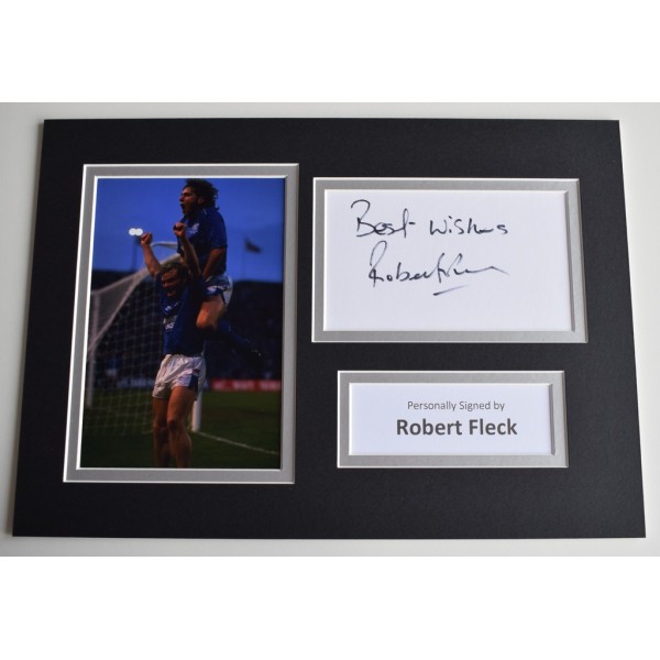 Robert Fleck Signed Autograph A4 photo display Glasgow Rangers Football  AFTAL  COA Memorabilia PERFECT GIFT