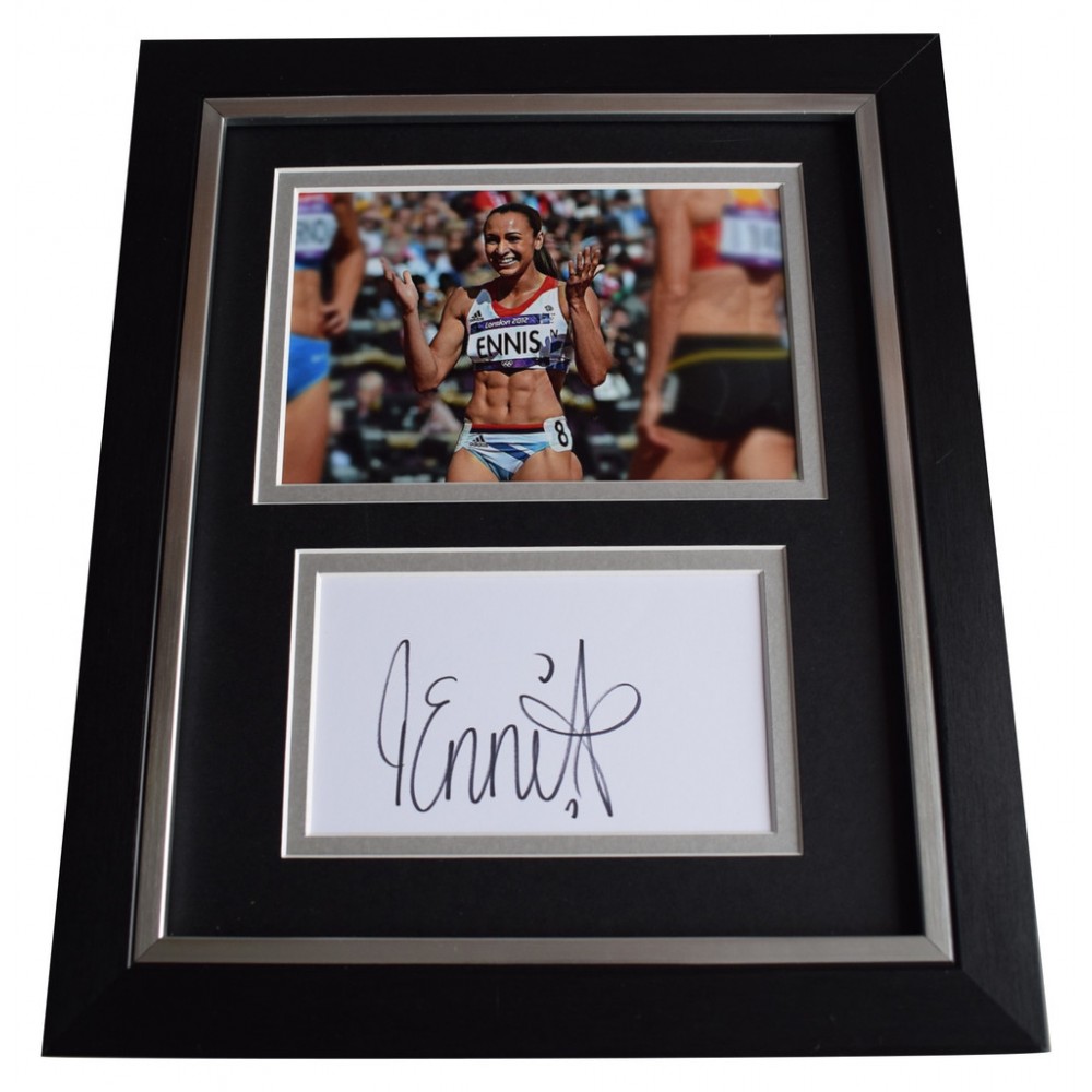 LIMITED EDITION JESSICA ENNIS SIGNED PHOTOGRAPH CERT PRINTED AUTOGRAPH