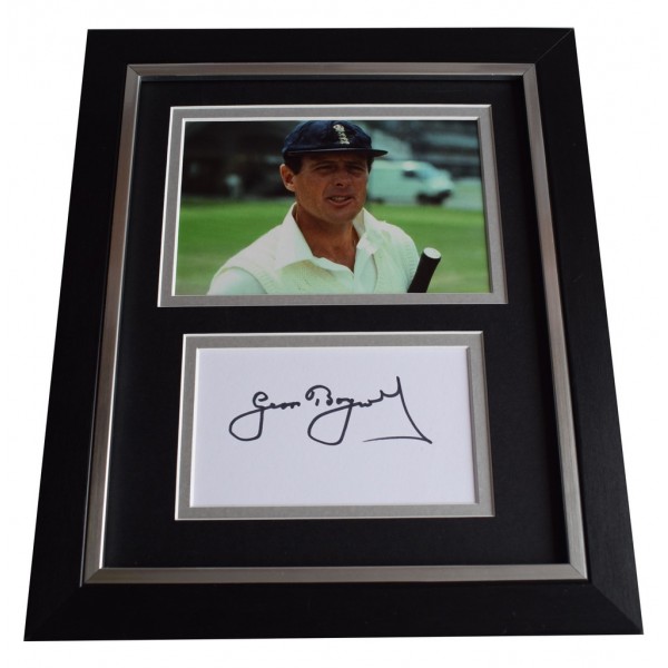 Geoff Boycott SIGNED 10x8 FRAMED Photo Autograph Display England Cricket AFTAL  COA Memorabilia PERFECT GIFT