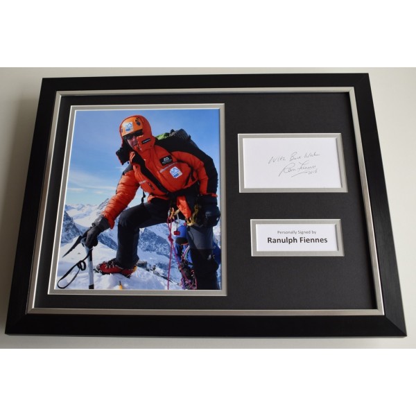 Ranulph Fiennes SIGNED FRAMED Photo Autograph 16x12 display Mount Everest   AFTAL & COA Memorabilia PERFECT GIFT