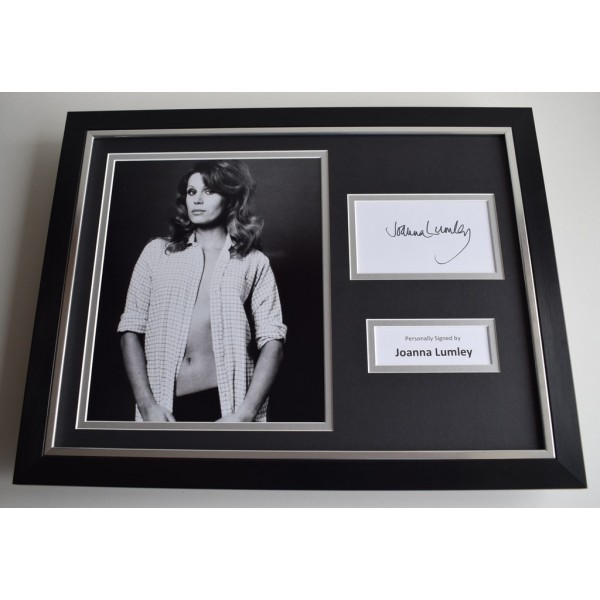 Joanna Lumley SIGNED FRAMED Photo Autograph 16x12 display Avengers   AFTAL & COA Memorabilia PERFECT GIFT