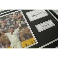 Allan Lamb SIGNED FRAMED Photo Autograph 16x12 display England Cricket & COA PERFECT GIFT