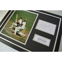 Geoffrey Boycott SIGNED FRAMED Photo Autograph 16x12 display Cricket PROOF & COA PERFECT GIFT