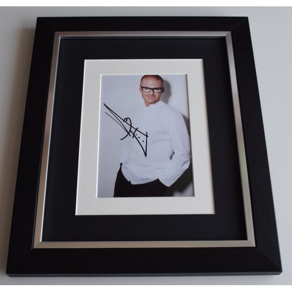 Heston Blumenthal SIGNED 10x8 FRAMED Photo Autograph Display TV Chef AFTAL  COA Memorabilia PERFECT GIFT
