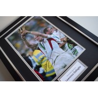 Lawrence Dallaglio SIGNED FRAMED Photo Autograph 16x12 display England Rugby  AFTAL & COA Memorabilia PERFECT GIFT