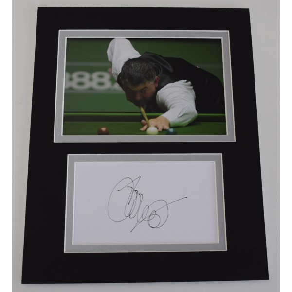 John Parrott Signed Autograph 10x8 photo mount display Snooker Sport  AFTAL  COA Memorabilia PERFECT GIFT