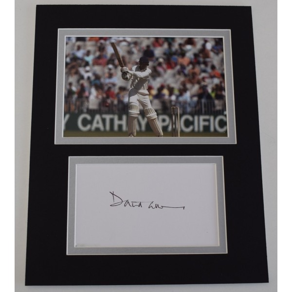David Gower Signed Autograph 10x8 photo mount display England Cricket AFTAL  COA Memorabilia PERFECT GIFT
