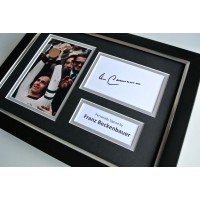 Franz Beckenbauer SIGNED A4 FRAMED Photo Autograph Display Germany Football COA PERFECT GIFT