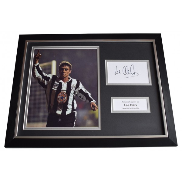 Lee Clark SIGNED FRAMED Photo Autograph 16x12 display Newcastle United   AFTAL  COA Memorabilia PERFECT GIFT