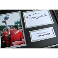 Tommy Smith SIGNED A4 FRAMED Photo Autograph Display Liverpool Football & COA PERFECT GIFT
