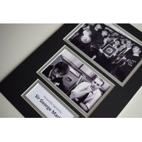 George Martin Signed Autograph A4 photo mount display Beatles Producer AFTAL & COA Memorabilia PERFECT GIFT