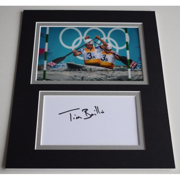 Tim Baillie Signed Autograph 10x8 photo display Olympics Slalom Canoe  AFTAL  COA Memorabilia PERFECT GIFT