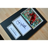 GARY McALLISTER HAND SIGNED AUTOGRAPH A4 PHOTO MOUNT DISPLAY LIVERPOOL GIFT COA PERFECT GIFT