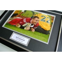 Scott Quinnell SIGNED FRAMED Photo Autograph 16x12 display Wales Rugby Union COA PERFECT GIFT